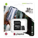 MICRO SD 32GB KINGSTON PLUS CON ADAPTADOR (C/25 , E/200)