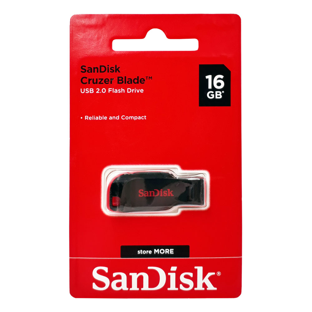 USB 16GB SANDISK SDCZ50-016G-B35 NEGRA PLASTICO CRUZER BLADE
