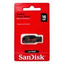 USB 16GB SANDISK SDCZ50-016G-B35 NEGRA PLASTICO CRUZER BLADE