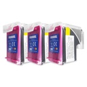 Kit Cartucho Tinta Generico Hp 664XL Tricolor 1 Cabezal 3 Repuestos