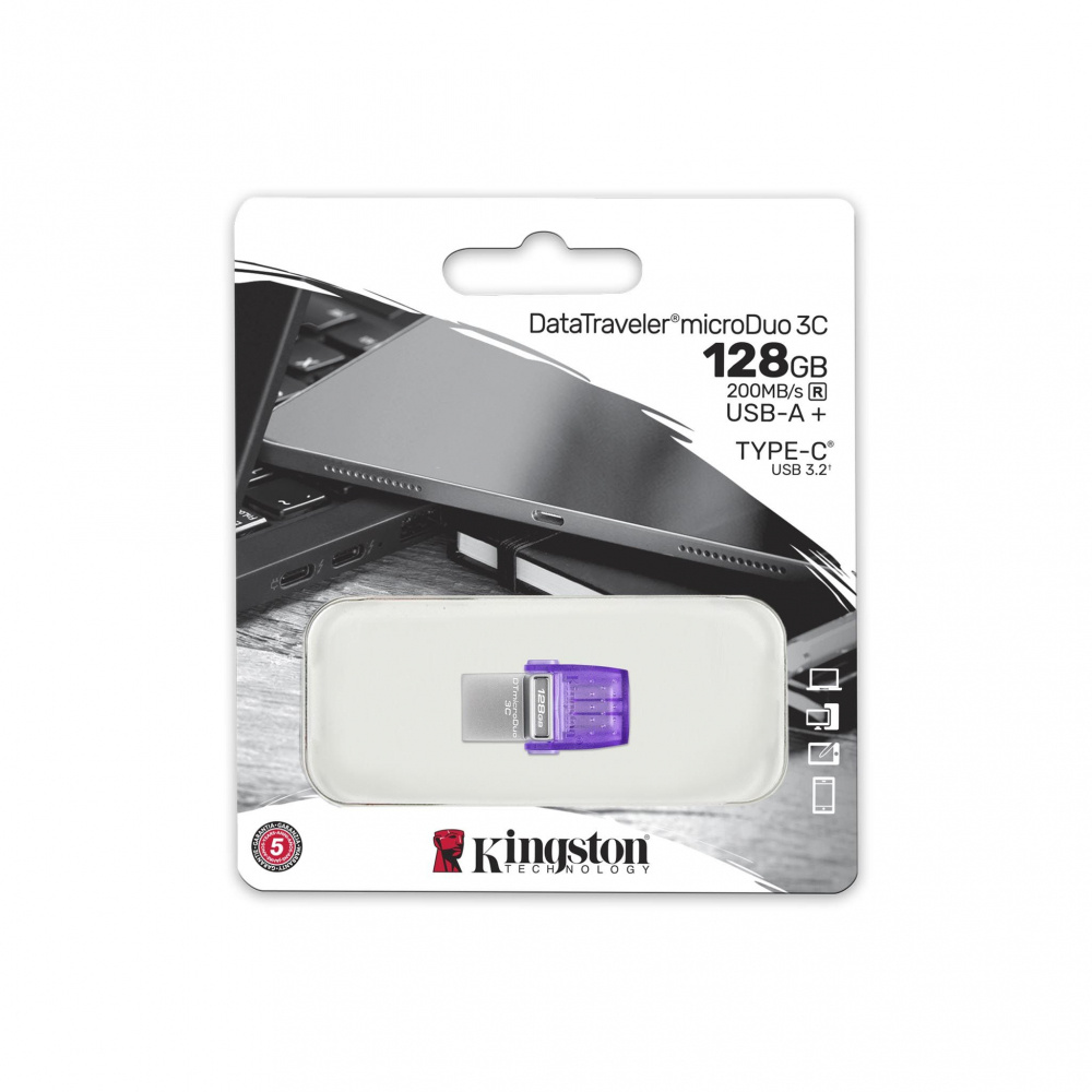 Memoria Micro Duo DTDUO3CG3/128G Kingston USB A + USB C 200MB/s