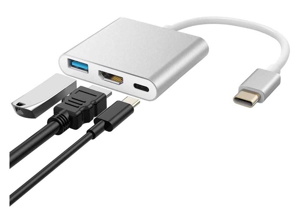 HUB STCBHUB31S Sylos Tipo C Plata