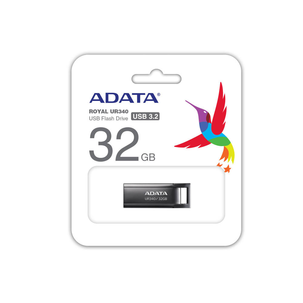 USB 32GB ADATA UR340 NEGRO 3.2 AROY-UR340-32GBK