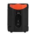 Bafle Vorago KSP-180 Potencia RMS 10W Conectividad Inalámbrico-Bluetooth 5.3 Alcance Bluetooth 10m Color Negro, Naranja