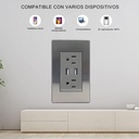 Receptáculo Contacto Placa USB Megaluz HY-JL310