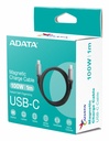 Cable Adata Tipo C/ Tipo C 1 M CACCU3-100W-100AN-BK 100W Negro