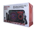 Bocina Bluetooth Link Bits 8 Pulgadas SA8072T Radio Fm Luz Led Multicolor Micrófono