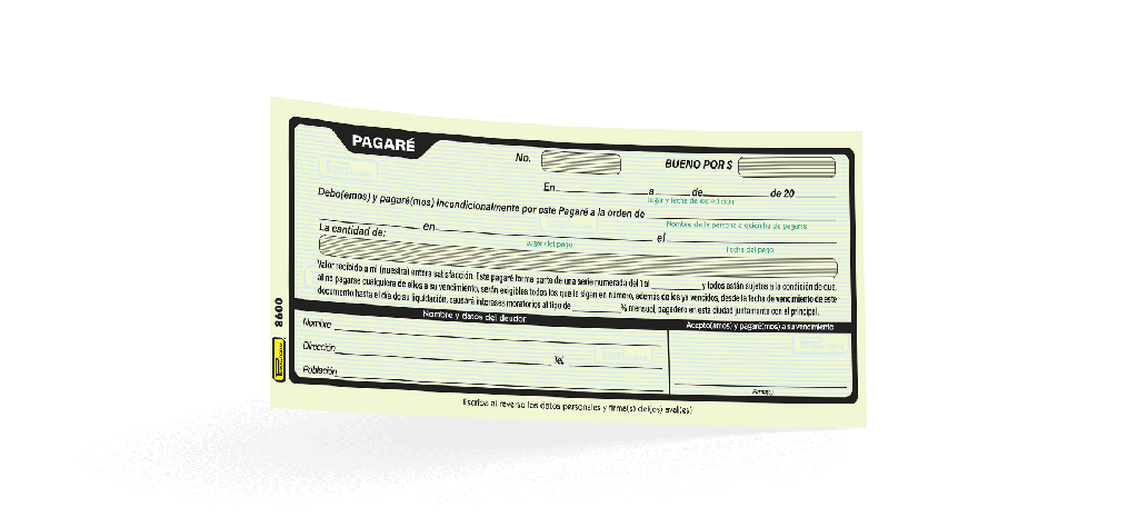 Paquete C/3 Block Printaform C/50 Pagare 8600