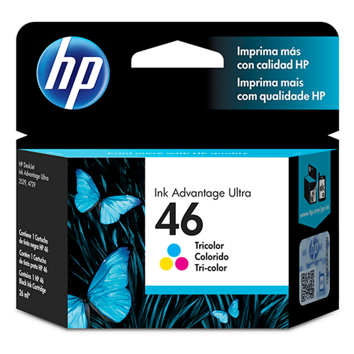 Cartucho Tinta Original HP 46 Tricolor CZ638AL
