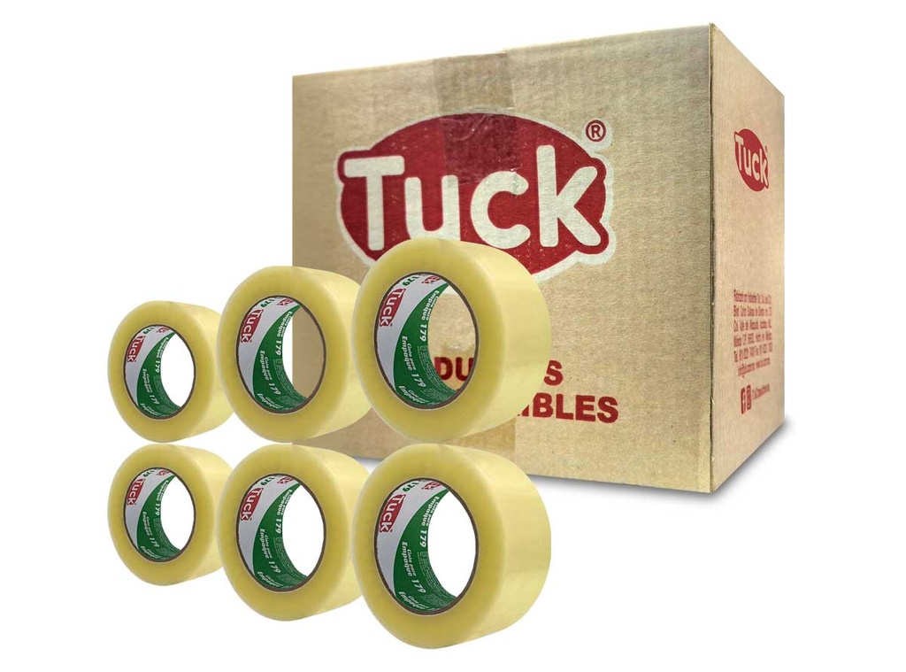 Caja C/36 Cinta Adhesiva Tuk 179 Transparente 48mm x 150m