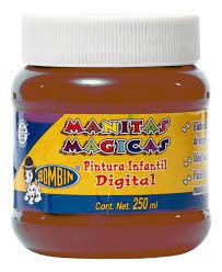 Pintura Manitas Magicas Bombin Café 250ml (C.12)