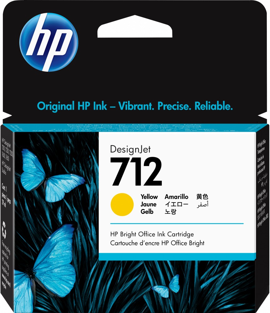 Cartucho Tinta Original Hp DesignJet 712 Amarillo