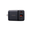 Cargador de Dispositivos ADATA CHARGERU-0352-QCPDBK Potencia Máxima 35W Interfaz 2 Puerto USB-C, USB A Carga Rápida Color Negro
