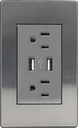 Receptáculo Contacto Placa USB Megaluz HY-JL310 (C.100)