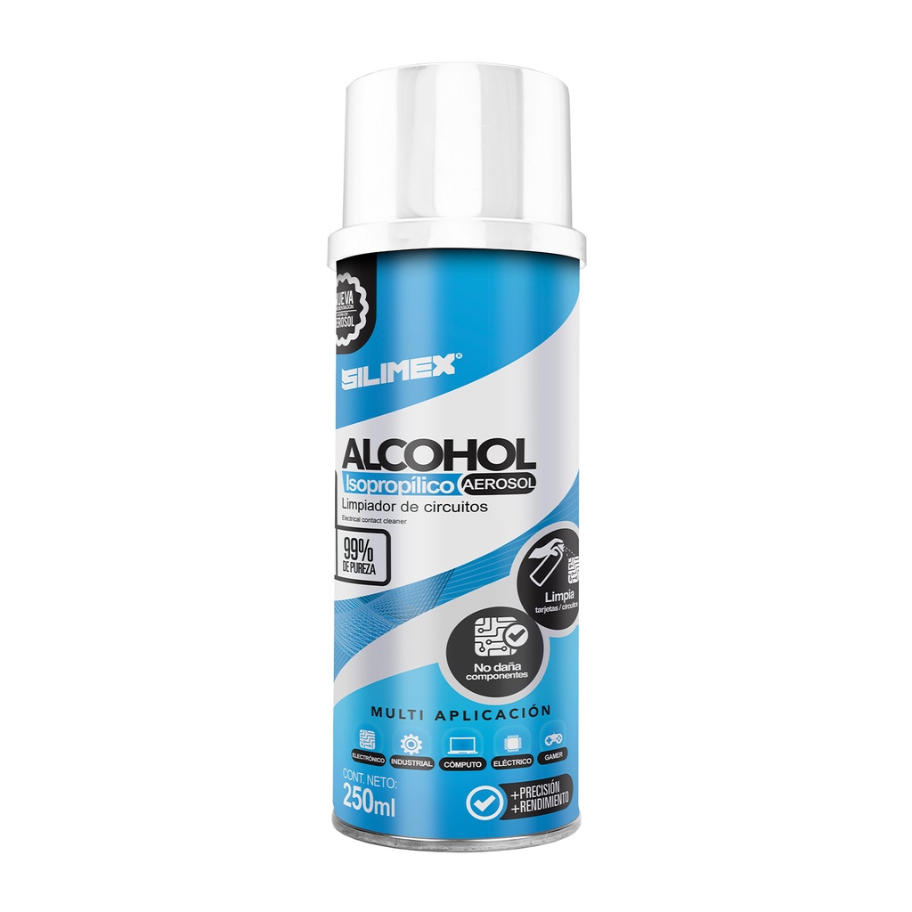 Alcohol Isopropílico En Aerosol Silimex 250 Ml