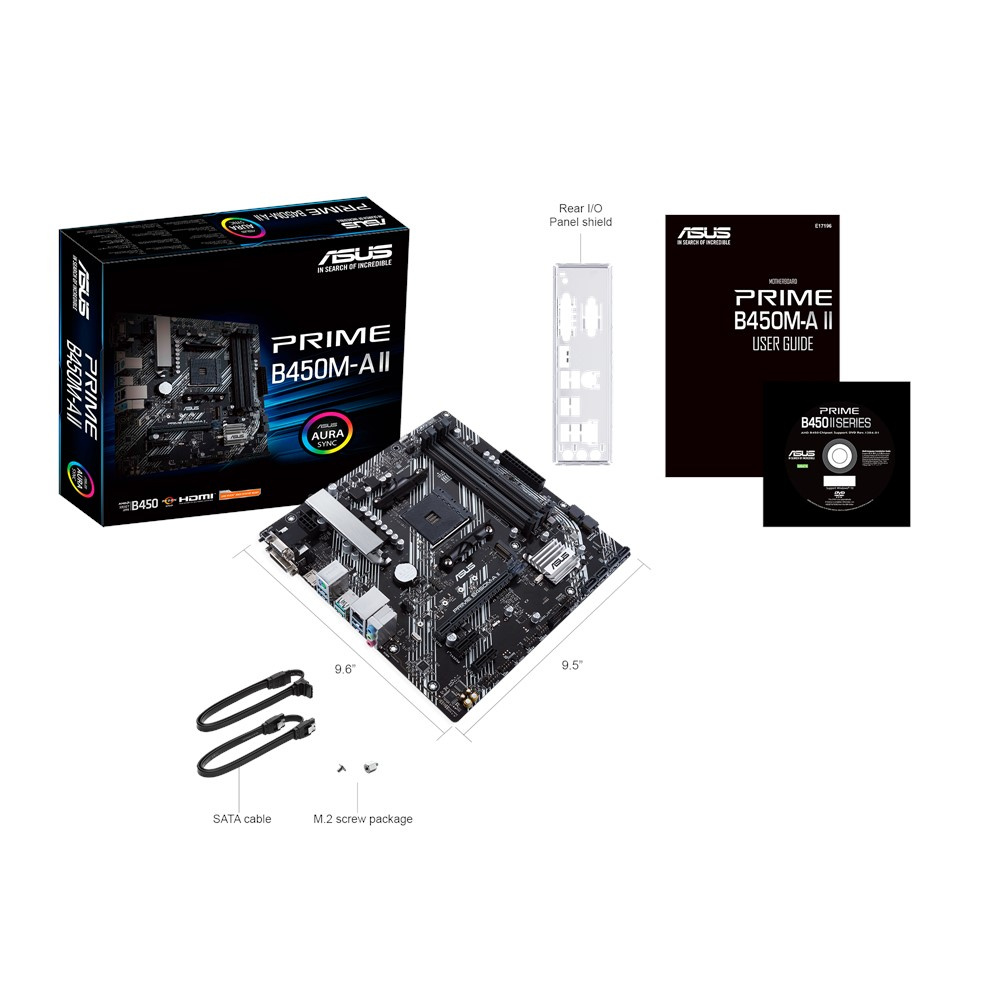 Tarjeta Madre Asus B450 PRIME B450M-A II/CSM 4X Ddr4 Hdmi Usb
