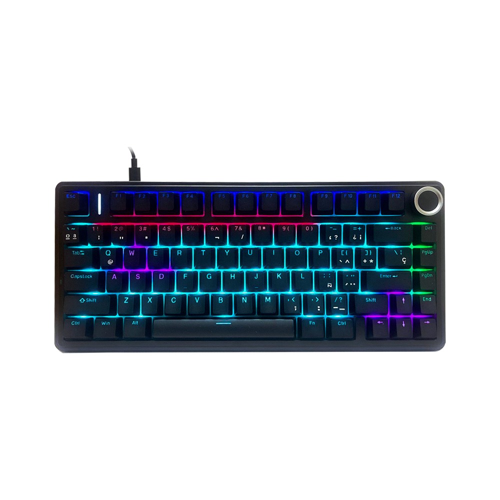 Teclado Redragon Aula F75-B Ingles Negro
