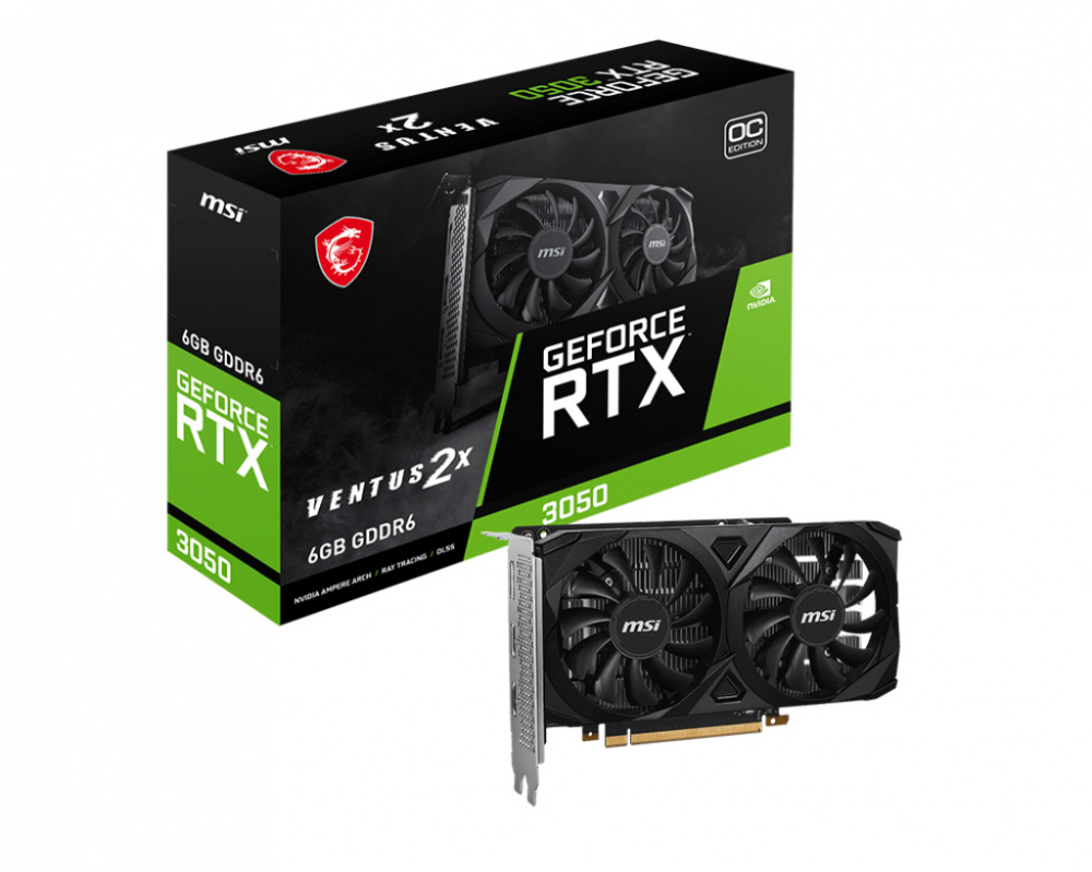 Tarjeta De Video Msi RTX 3050 VENTUS 2X 6G OC  Gddr6