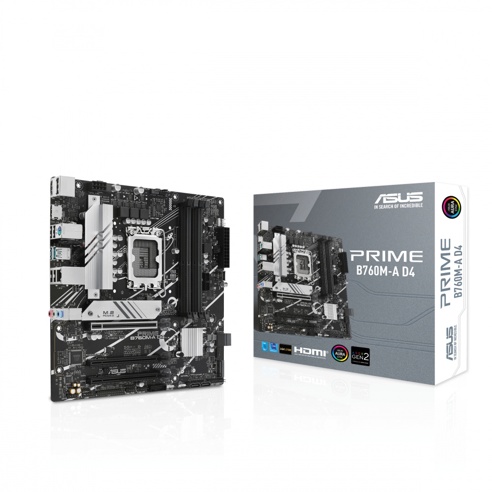 Tarjeta Madre Asus PRIME B760M-A D4 1700 13A y 12A  4Ddr4
