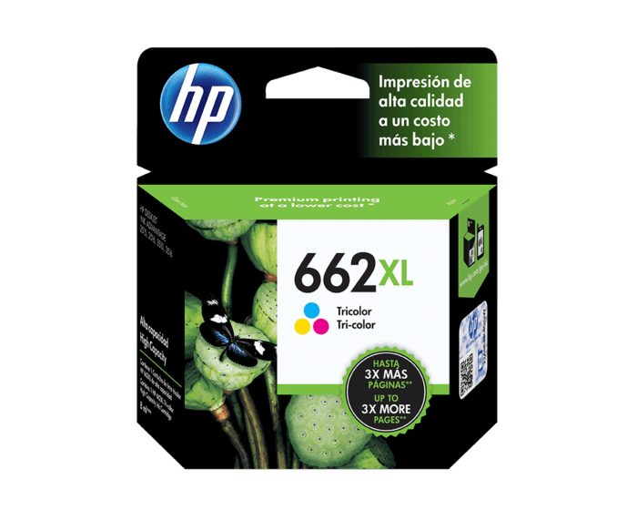 Cartucho Tinta Original Hp 662XL CZ106AL Color