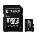 Micro Sd 256Gb Kingston Con Adaptador Canvas Plus Clase 10