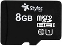 MICRO SD 8GB STYLOS STMSDS1B CL10 S/ADAPTADOR