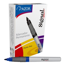 [PAQ12-0033AZU] Marcador Permanente Signal P/Fino Azul (copia)