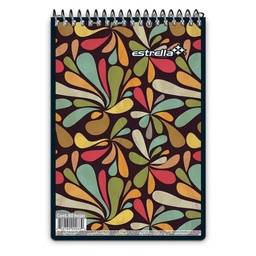 [PAQ5-0035] Paquete C/5 Block Taquigrafia Largo Estrella Con Espiral 80 Hojas