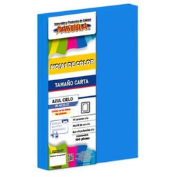 [PE-HJCIE-OT] Paquete C/100 Hoja De Color Carta Pascua Azul Cielo