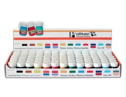 [7501139169994] Caja Exhibidor Rodin Politec C/78 Pinturas 20 ml