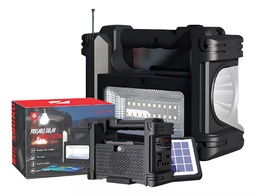 [KTS-1446] Bocina Reflector Solar 2.5 Pulgadas KTS-1446 Bluetooth/ Cargador Solar/ Linternas Incluidas Link Bits (C.24)