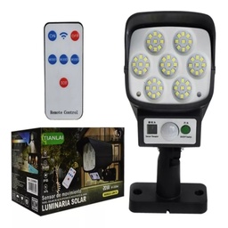 [LS20W69] Luminaria Solar Megaluz 20W LS20W69  Con Sensor De Movimiento Y Control Remoto  (C.60)