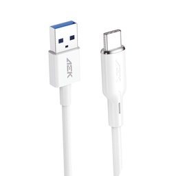 [C02TCB] Cable USB-TYPE-C a USB-C C02TCB 2.1A Carga Rápida 1 Metro Blanco Aek Cyber (C.200)
