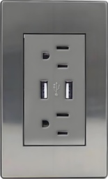 [HY-JL310] Receptáculo Contacto Placa USB Megaluz HY-JL310 (C.100)