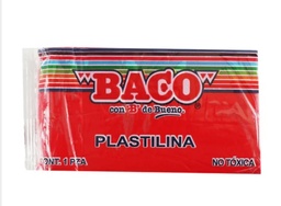 [PL006] Plastilina Baco Barra Rojo (C.100)