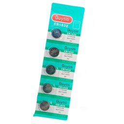 [PAQ20-IDC-1632-] Blister C/20 Tiras Pila de Litio Tipo Botón Modelo CR1632 IDC-1632 3V Buytiti