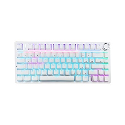 [F75-W] Teclado Redragon Aula F75-W White Ingles Blanco