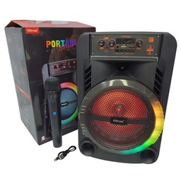 [KTS-2199] Bocina Bluetooth Link Bits 8 Pulgadas KTS-2199 Radio Fm Luz Led Multicolor