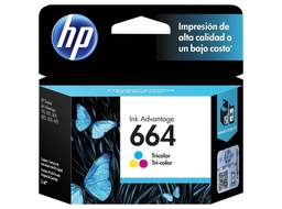 [F6V28AL] Cartucho Tinta Original HP 664 F6V28AL Tricolor
