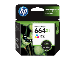 [F6V30AL] Cartucho Tinta Original Hp 664 XL Tricolor