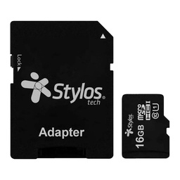 [STMS161B] Micro SD 16Gb Stylos STMS161B C/ Adaptador