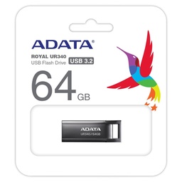 [AROY-UR340-64GBK] USB 64GB ADATA UR340 NEGRO 3.0 AROY-UR340-64GBK