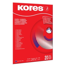 [9023800784780] PAPEL CARBON KORES CARTA AZUL