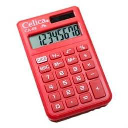 [7501953313108] Calculadora Celica Bolsillo Rojo CA08 8Dig