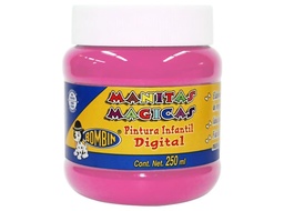 [7501139123835] Pintura Manitas Magicas Rodin Bombin Rosa Pastel 250ml (C.12)