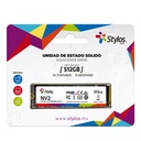 Unidad de Estado Solido SSD Stylos STMSSDM21B NVMe, 512GB, M.2, 2500 MB/s Escritura, 3000 MB/s Lectura, PCI Express 3.0