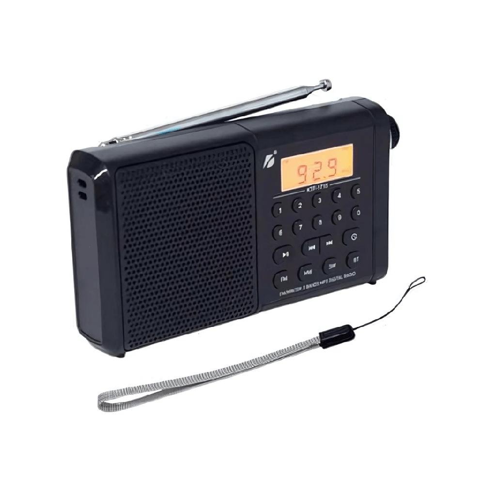 Bocina Bluetooth Link Bits RD-266 Radio Fm Pantalla Reloj Negro