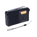 Bocina Bluetooth Link Bits RD-266 Radio Fm Pantalla Reloj Negro