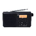 Bocina Bluetooth Link Bits RD-266 Radio Fm Pantalla Reloj Negro