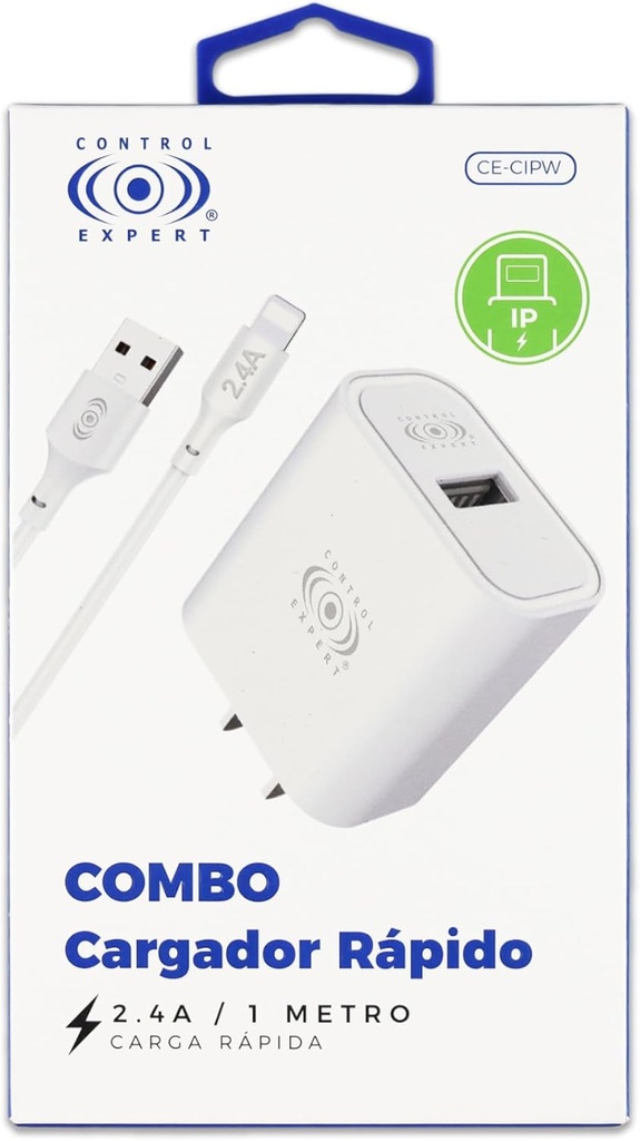 Combo Cargador Iphone 2.4A 10 W Control Expert CE-CIPW